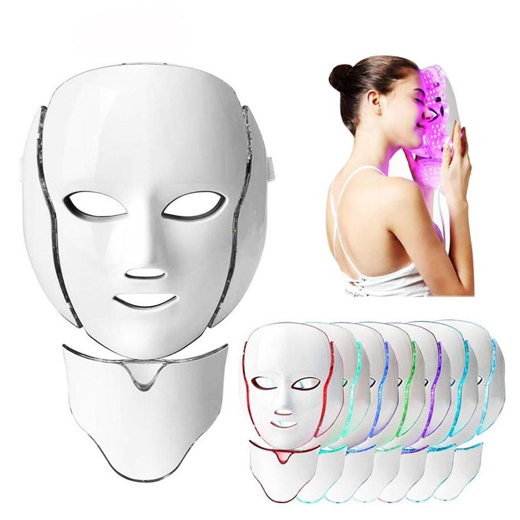Wireless 7-Color LED Face & Neck Mask