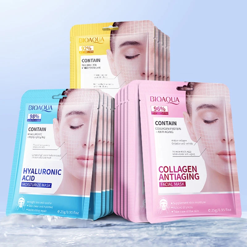15pcs BIOAQUA Retinol Collagen Firming Facial Masks