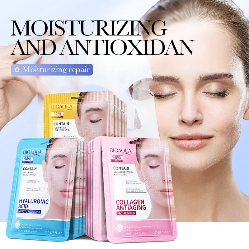 15pcs BIOAQUA Retinol Collagen Firming Facial Masks