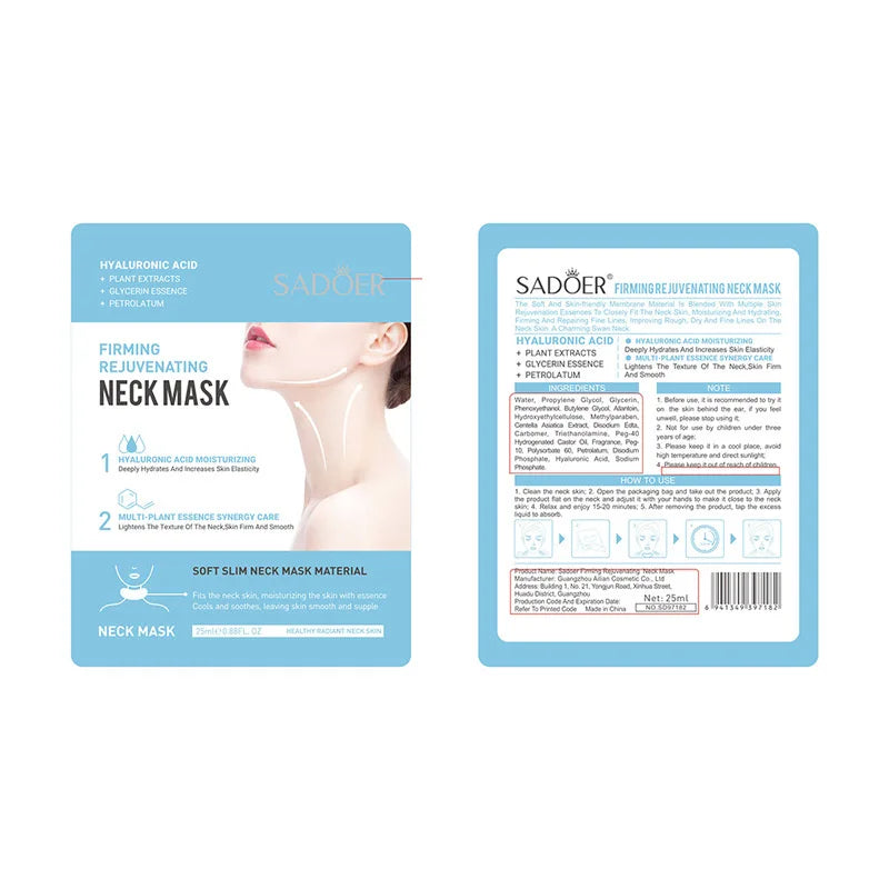 Hyaluronic Acid Neck Mask