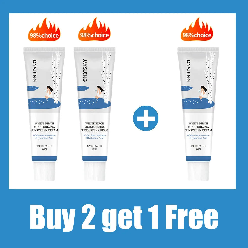 White Birch Sunscreen SPF50 Protection & Hydration