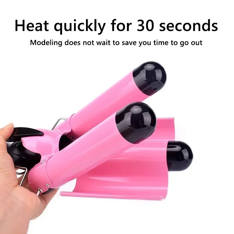 Triple Barrel Electric Curling Iron