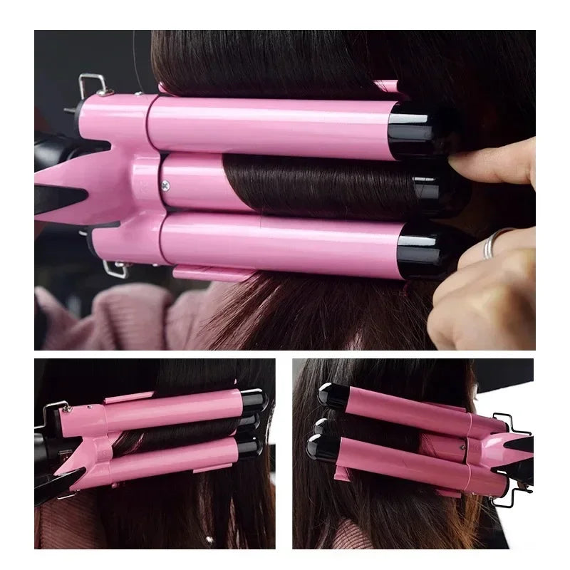 Triple Barrel Electric Curling Iron