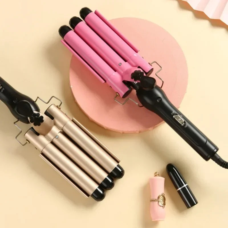 Triple Barrel Electric Curling Iron