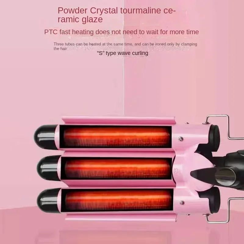 Triple Barrel Electric Curling Iron
