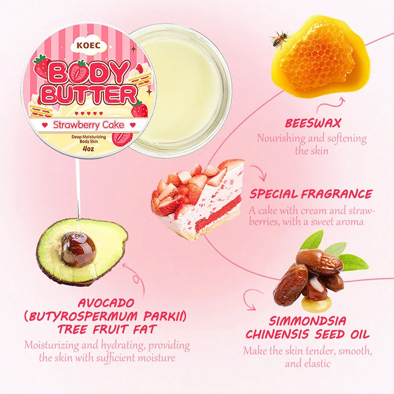 Strawberry Cake Body Care – Nourish & Sweet Glow